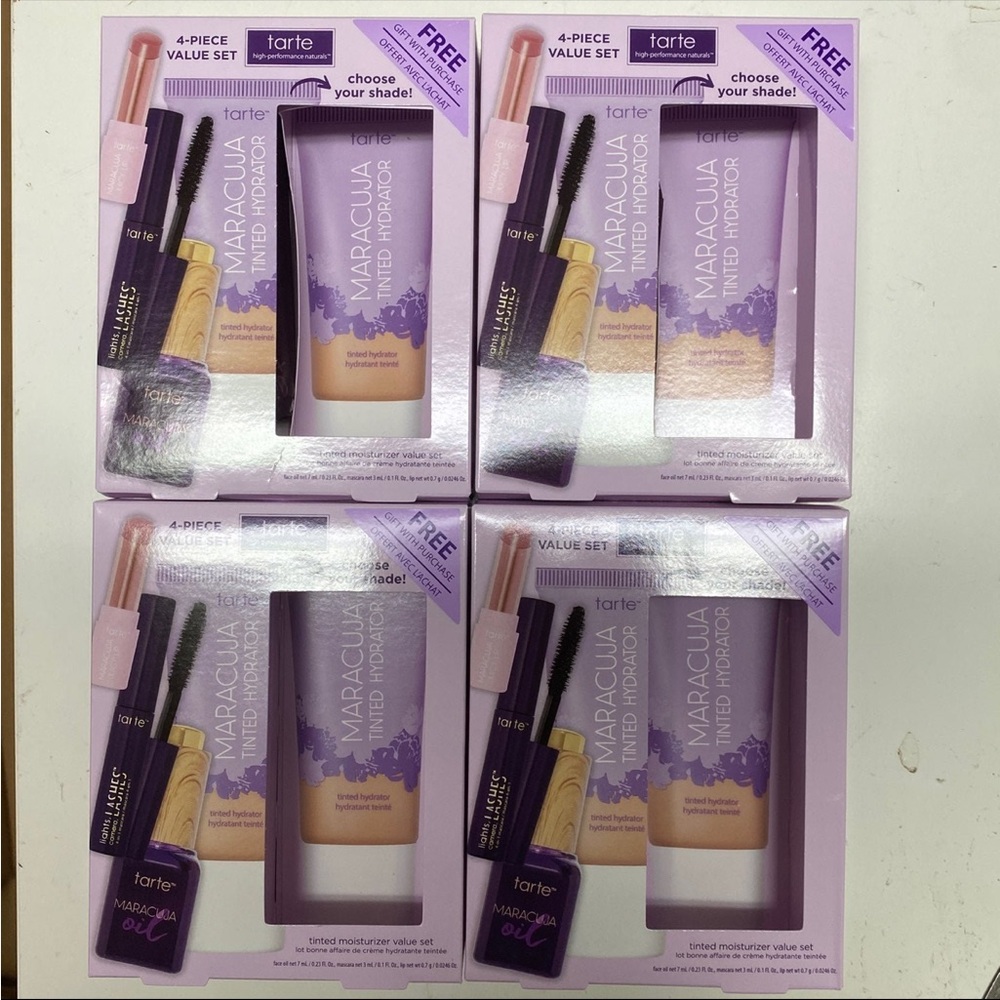4 X Tarte 3Pc set ($ 124 value)